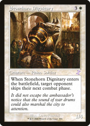 Stonehorn Dignitary (Retro Frame)\nTime Spiral Remastered - Timeshifted\nSingle\nMagic The Gathering