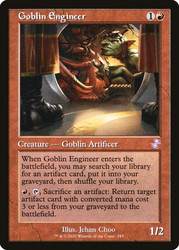 Goblin Engineer (Retro Frame)\nTime Spiral Remastered - Timeshifted\nSingle\nMagic The Gathering