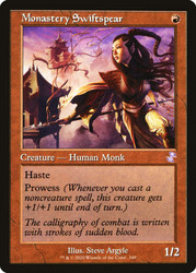 Monastery Swiftspear (Retro Frame)\nTime Spiral Remastered - Timeshifted\nSingle\nMagic The Gathering