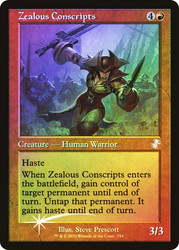 Zealous Conscripts (Retro Frame)\nTime Spiral Remastered - Timeshifted\nSingle\nMagic The Gathering
