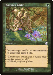 Nature's Claim (Retro Frame)\nTime Spiral Remastered - Timeshifted\nSingle\nMagic The Gathering