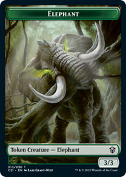 {Elephant Token} // {Frog Lizard Token}
Commander 2021
Single
Magic: The Gathering