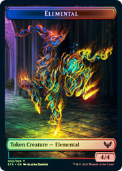 {Elemental Token} // {Pest Token}\nStrixhaven: School of Mages\nSingle\nMagic The Gathering