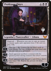 Professor Onyx (Promo Pack) (Strixhaven: School of Mages)\nPromo: Planeswalker Stamped\nSingle\nMagic The Gathering