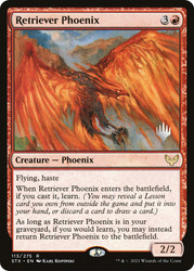 Retriever Phoenix (Promo Pack) (Strixhaven: School of Mages)\nPromo: Planeswalker Stamped\nSingle\nMagic The Gathering