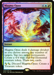 Magma Opus (Promo Pack) (Strixhaven: School of Mages)\nPromo: Planeswalker Stamped\nSingle\nMagic The Gathering