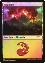 Mountain (Secret Lair) (#566)\nPromo: General\nSingle\nMagic The Gathering