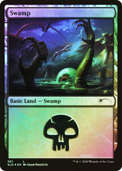 Swamp (Secret Lair) (#561)\nPromo: General\nSingle\nMagic The Gathering