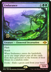 Endurance (Prerelease) (Modern Horizons 2)\nPromo: Date Stamped\nSingle\nMagic The Gathering
