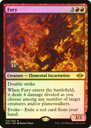 Fury (Prerelease) (Modern Horizons 2)\nPromo: Date Stamped\nSingle\nMagic The Gathering
