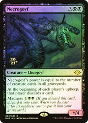 Necrogoyf (Prerelease) (Modern Horizons 2)\nPromo: Date Stamped\nSingle\nMagic The Gathering