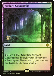 Verdant Catacombs (Prerelease) (Modern Horizons 2)\nPromo: Date Stamped\nSingle\nMagic The Gathering