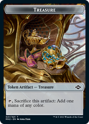 {Treasure Token} (#21)\nModern Horizons 2\nSingle\nMagic The Gathering