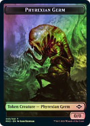 {Phyrexian Germ Token} // {Treasure Token} (#21)\nModern Horizons 2\nSingle\nMagic The Gathering