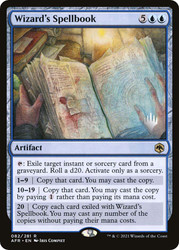 Wizard's Spellbook (Promo Pack) (Adventures in the Forgotten Realms)
Promo
Single
Magic: The Gathering