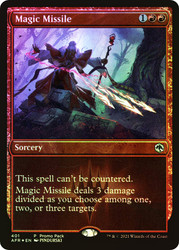 Magic Missile (Promo Pack) (Adventures in the Forgotten Realms)
Promo
Single
Magic: The Gathering