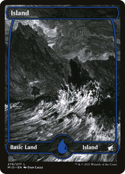 Island (#270) (Full Art)\nInnistrad: Midnight Hunt\nSingle\nMagic The Gathering