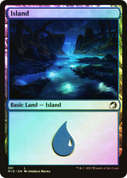 Island (#381)\nInnistrad: Midnight Hunt\nSingle\nMagic The Gathering