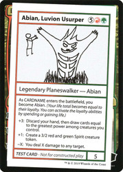 Abian, Luvion Usurper\nMystery Booster - Test Cards (No Symbol)\nSingle\nMagic The Gathering