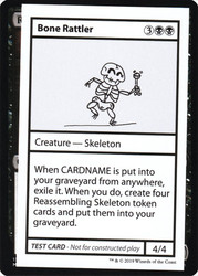 Bone Rattler\nMystery Booster - Test Cards (No Symbol)\nSingle\nMagic The Gathering