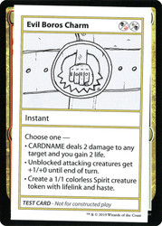 Evil Boros Charm\nMystery Booster - Test Cards (No Symbol)\nSingle\nMagic The Gathering