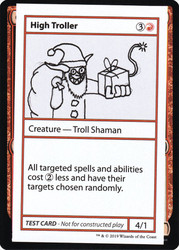 High Troller\nMystery Booster - Test Cards (No Symbol)\nSingle\nMagic The Gathering