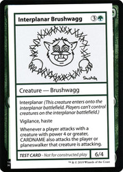 Interplanar Brushwagg\nMystery Booster - Test Cards (No Symbol)\nSingle\nMagic The Gathering