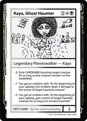 Kaya, Ghost Haunter\nMystery Booster - Test Cards (No Symbol)\nSingle\nMagic The Gathering