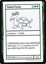 Patient Turtle\nMystery Booster - Test Cards (No Symbol)\nSingle\nMagic The Gathering