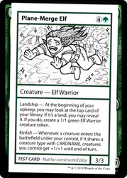 Plane-Merge Elf\nMystery Booster - Test Cards (No Symbol)\nSingle\nMagic The Gathering