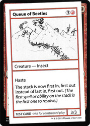 Queue of Beetles\nMystery Booster - Test Cards (No Symbol)\nSingle\nMagic The Gathering