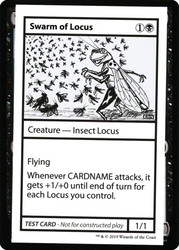 Swarm of Locus\nMystery Booster - Test Cards (No Symbol)\nSingle\nMagic The Gathering