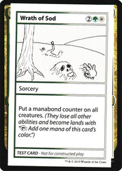 Wrath of Sod\nMystery Booster - Test Cards (No Symbol)\nSingle\nMagic The Gathering
