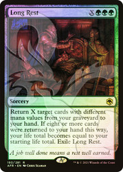 Long Rest (Ampersand)\nPromo: General\nSingle\nMagic The Gathering