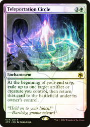 Teleportation Circle (Ampersand)\nPromo: General\nSingle\nMagic The Gathering
