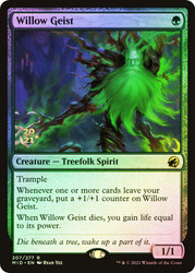 Willow Geist (Prerelease) (Innistrad: Midnight Hunt)\nPromo: Date Stamped\nSingle\nMagic The Gathering