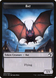 {Bat Token}\nInnistrad: Midnight Hunt\nSingle\nMagic The Gathering