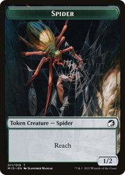 {Spider Token}\nInnistrad: Midnight Hunt\nSingle\nMagic The Gathering