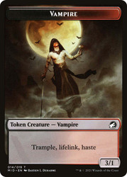 {Vampire Token}\nInnistrad: Midnight Hunt\nSingle\nMagic The Gathering