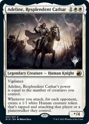 Adeline, Resplendent Cathar (Promo Pack) (Innistrad: Midnight Hunt)\nPromo: Planeswalker Stamped\nSingle\nMagic The Gathering