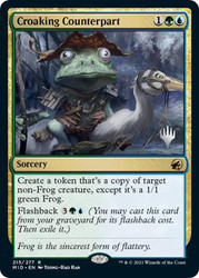 Croaking Counterpart (Promo Pack) (Innistrad: Midnight Hunt)\nPromo: Planeswalker Stamped\nSingle\nMagic The Gathering