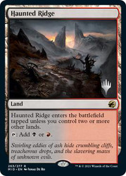 Haunted Ridge (Promo Pack) (Innistrad: Midnight Hunt)\nPromo: Planeswalker Stamped\nSingle\nMagic The Gathering