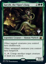 Saryth, the Viper's Fang (Promo Pack) (Innistrad: Midnight Hunt)\nPromo: Planeswalker Stamped\nSingle\nMagic The Gathering