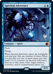 Spectral Adversary (Promo Pack) (Innistrad: Midnight Hunt)\nPromo: Planeswalker Stamped\nSingle\nMagic The Gathering