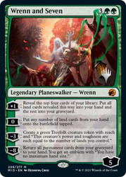 Wrenn and Seven (Promo Pack) (Innistrad: Midnight Hunt)\nPromo: Planeswalker Stamped\nSingle\nMagic The Gathering