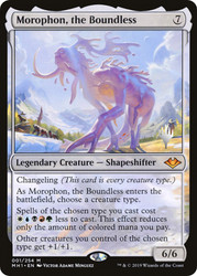 Morophon, the Boundless (Promo Pack) (Modern Horizons)\nPromo: Planeswalker Stamped\nSingle\nMagic The Gathering