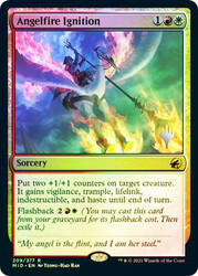 Angelfire Ignition (Promo Pack) (Innistrad: Midnight Hunt)\nPromo: Planeswalker Stamped\nSingle\nMagic The Gathering