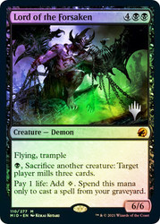 Lord of the Forsaken (Promo Pack) (Innistrad: Midnight Hunt)\nPromo: Planeswalker Stamped\nSingle\nMagic The Gathering