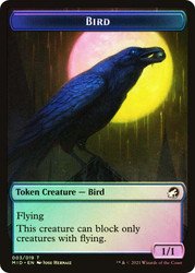 {Bird Token} // {Spirit Token}\nInnistrad: Midnight Hunt\nSingle\nMagic The Gathering