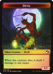 {Devil Token} // {Zombie Token} (2/2)\nInnistrad: Midnight Hunt\nSingle\nMagic The Gathering